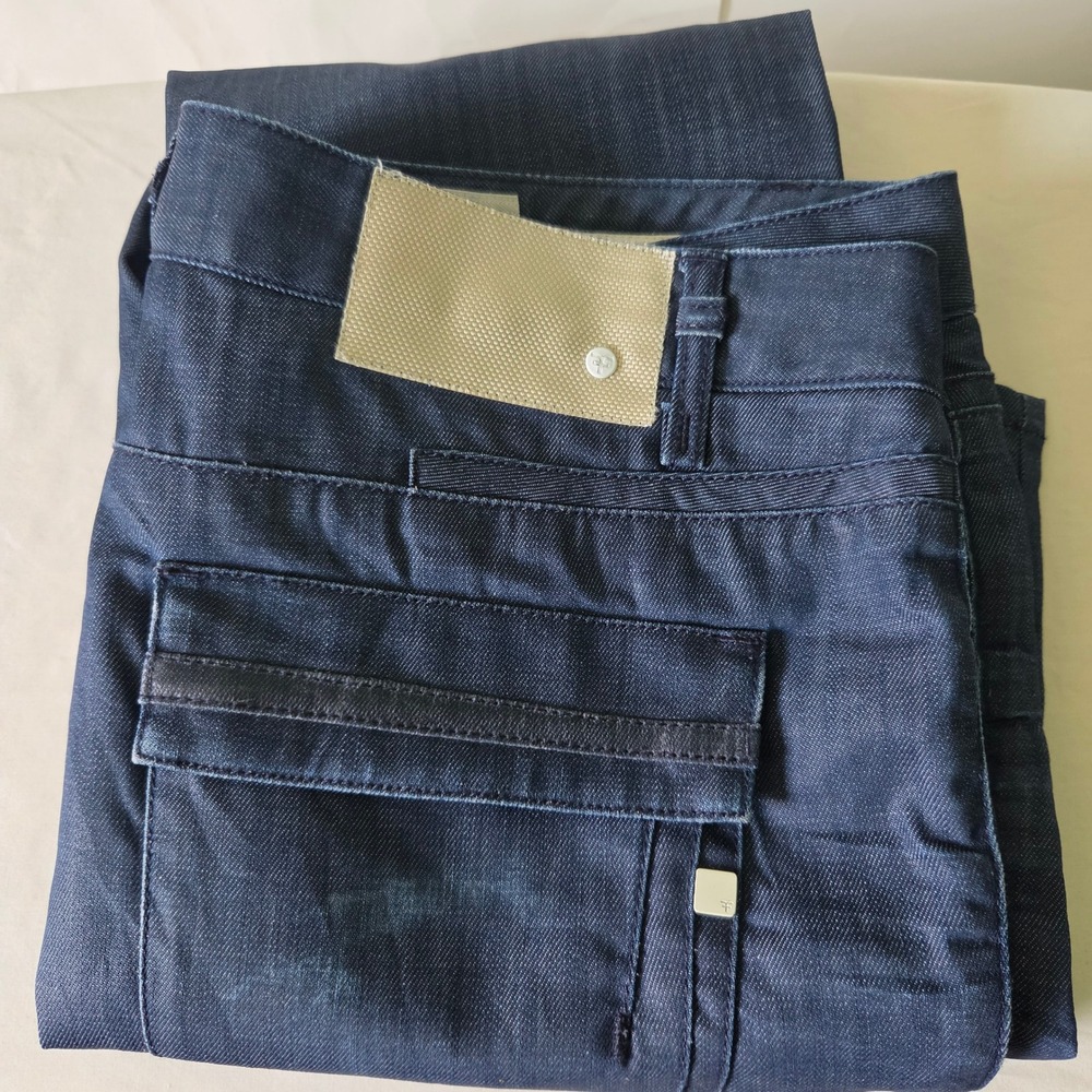 Five Four Mens Relaxed Fit Straight Leg Jeans Indigo Blue Denim Size 38